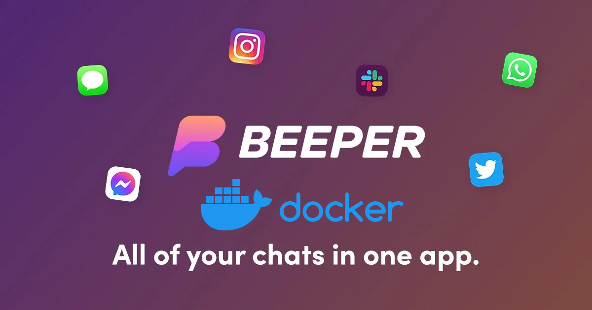 Héberger ses propres ponts Beeper avec Docker